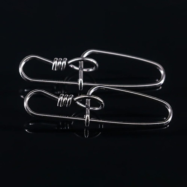 50 kpl Kalastus Riippuva Snap Barrel Swivel 0 0 0