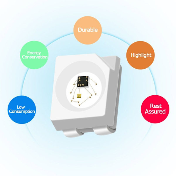 50 st SMD 3528 led pärlor LED COB Chip ljusemitterande dioder