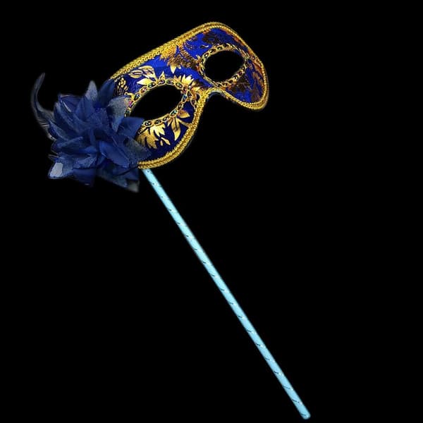 Partymasker Venetiansk Maskerad BLÅ Blue