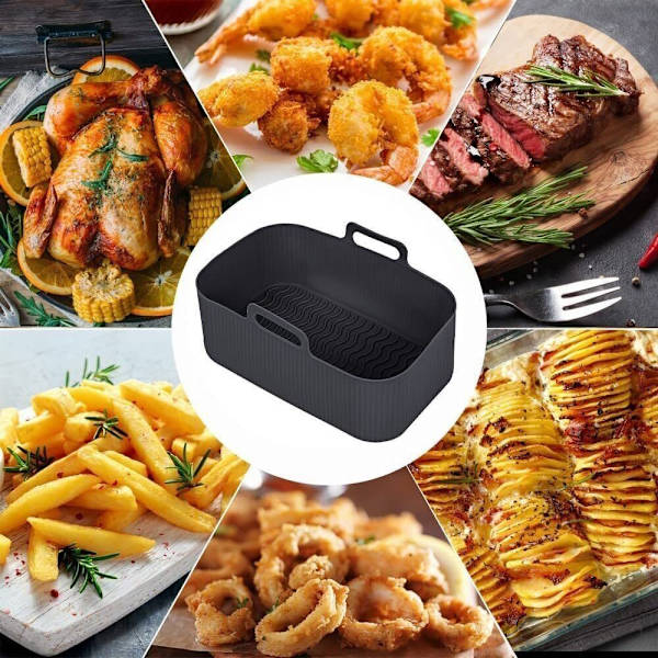 Silikone Gryde Varme Bagepande SORT black