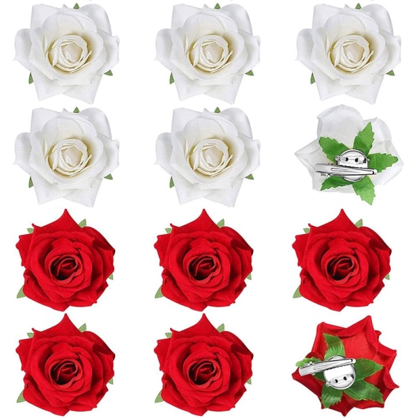 Rose Hårklemme Blomst Hårnål LILLA purple
