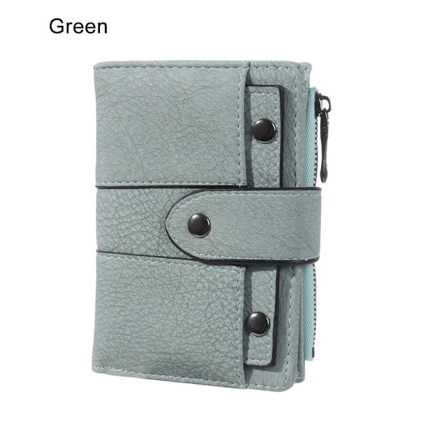 Folding Small Portemonnee Korthållare Purse GRÖN green