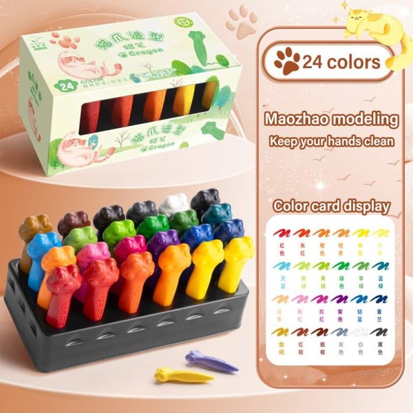 12/24/36 Farver Plastic Crayon Farvet Crayon 24FARVER 24FARVER 24Colors