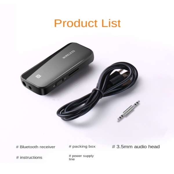 Bluetooth Modtager Sender Stereo Audio Black