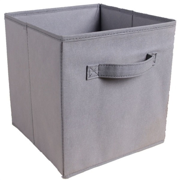Canvas Förvaring Folding Box GRÅ grey