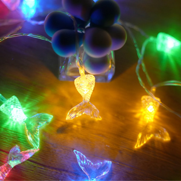 Havfrue Halelampe String Led Lys FARVE FARVE colour