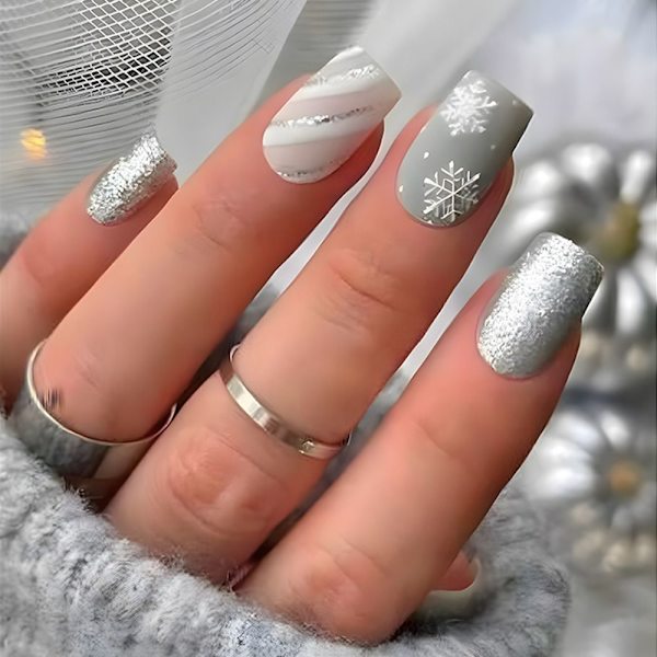 Christmas French Fake Nails False Nail 1 1 1