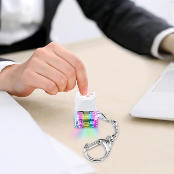 Keyboard Clicker med LED-lys Tastatur Fidget Toys D-WITHT D-witht LED light
