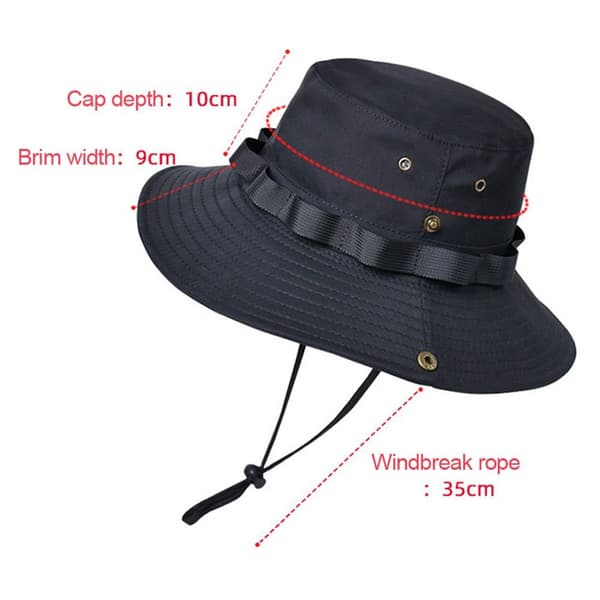 Boonie Hat Bøttehette SVART Black