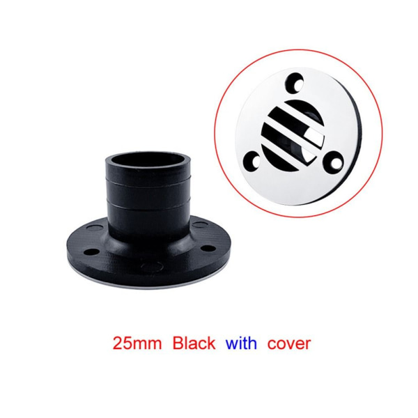 2kpl Nylon Compact 22mm tai 25mm MUSTA 25MM COVER COVER Black 25mmWith Cover-With Cover