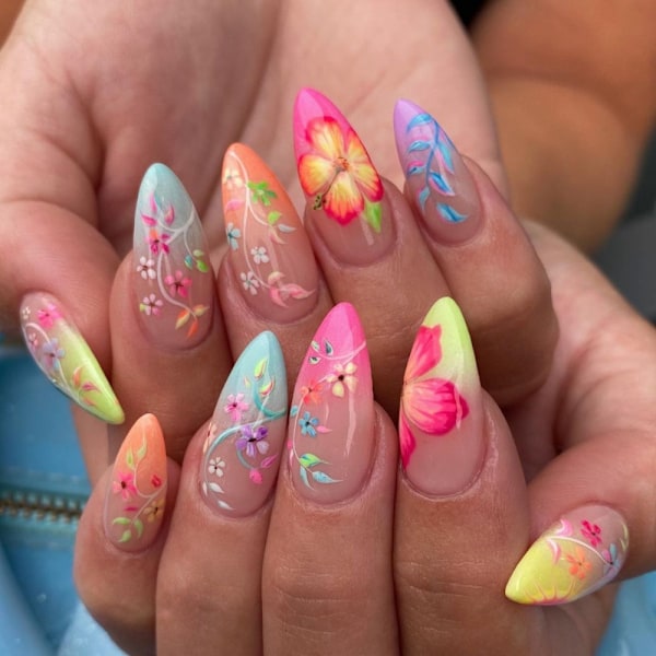 Mandel Fake Nails False Nail SN032 SN032 SN032