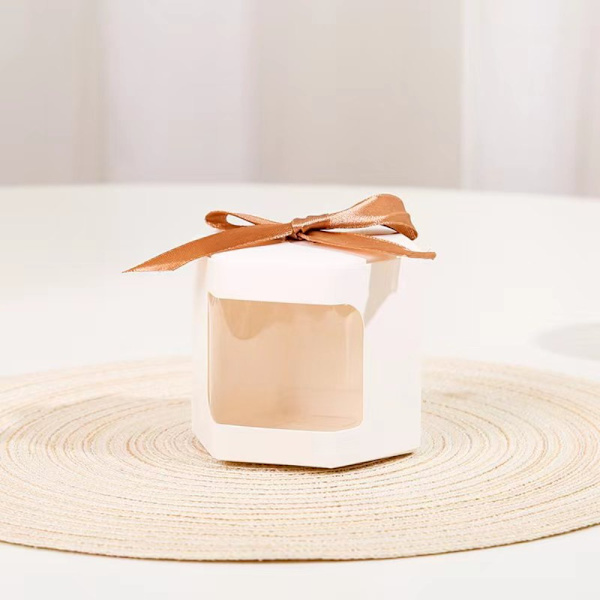 Karkkikakkulaatikot Pakkaus Paperikassit VALKOINEN 7X7X7CM White 7x7x7cm