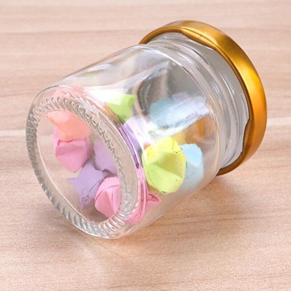 2stk syltetøjsglas lufttætte konserves GULD 100ML2STK 2STK Gold 100ml2Pcs-2Pcs