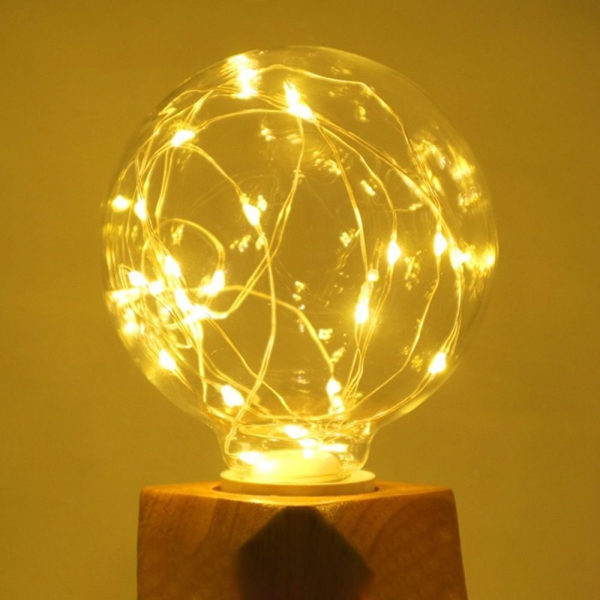 Scenlampa Koppartrådslampa GUL Yellow