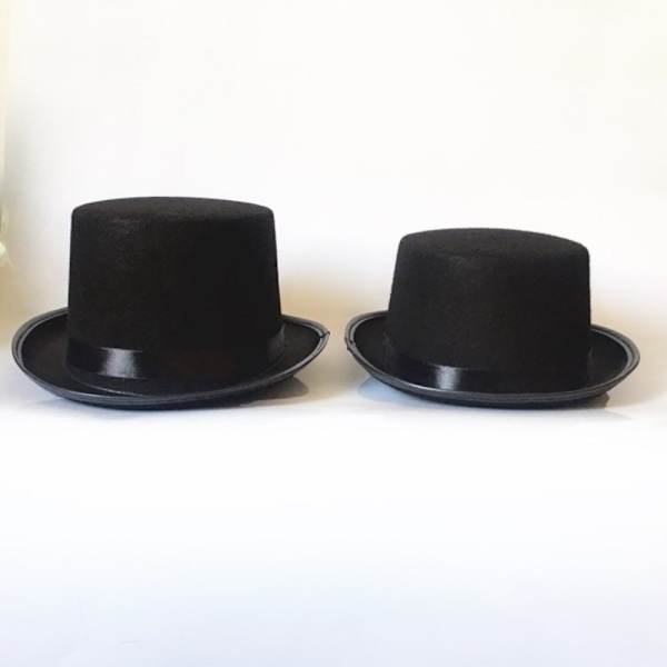 Svart Top Hat Magician Hat LARGE LARGE large