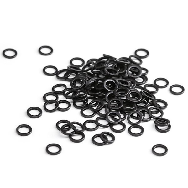 100 kpl Karppikalastus O rengas hiusrengas RING-3.7MM Round-3.7MM Round-3.7mm