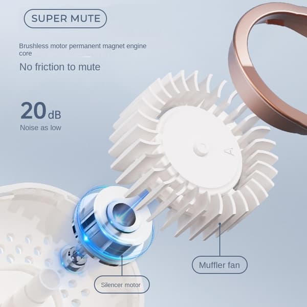4000Mah Bærbar Mini Ventilator Halsbåndsventilator 01 01