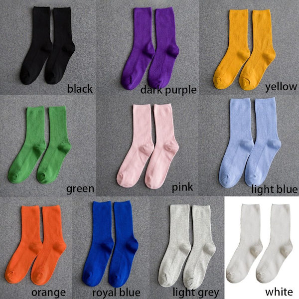 Medium Tube Socks Harajuku Pile Socks KELTAINEN yellow