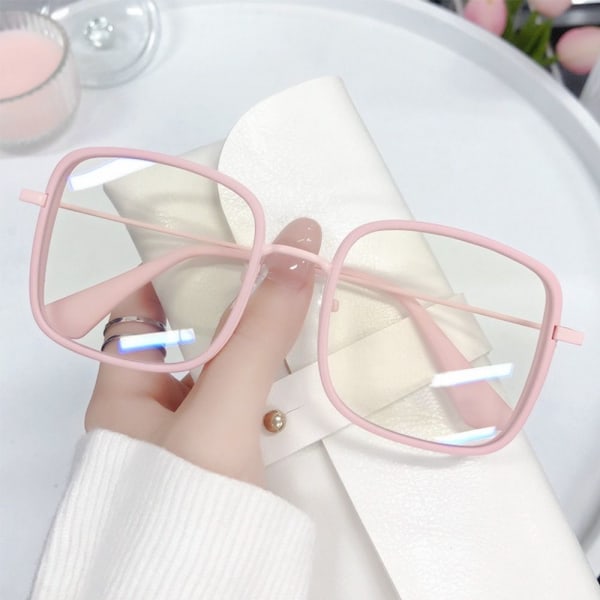 Anti-Blue Light Glasögon Fyrkantiga Glasögon ROSA Pink
