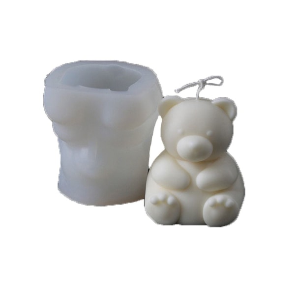 Bear Candle Form 3D Art Wax Form L L