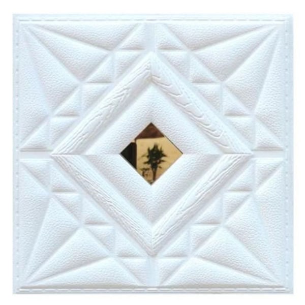 2 kpl Itseliimautuva seinätarra 3D-taustakuva WHITE DESIGN B White Design B-Design B
