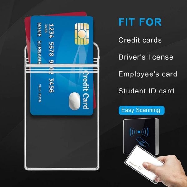 10 kpl/pakkaus Card Clip Card cover PYSTYVERSIO PYSTY Vertical version