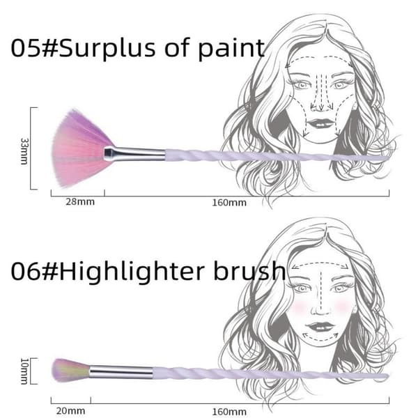 10 st Makeup Brushes Brush Kit Brush Set