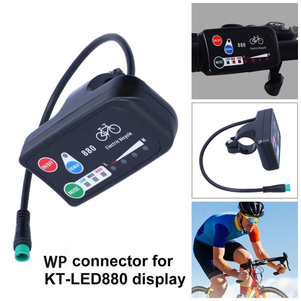 E-sykkel kontrollpanel LED-skjerm MTB Speedometer