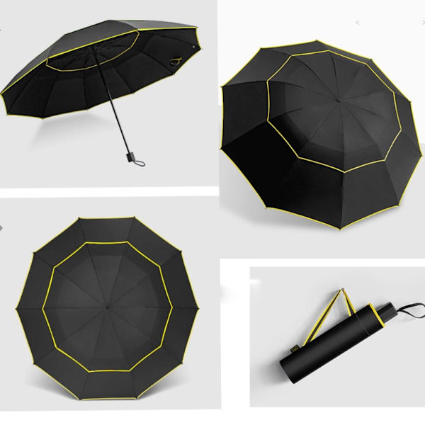 Foldeparaply Udendørs paraplyer SORT black
