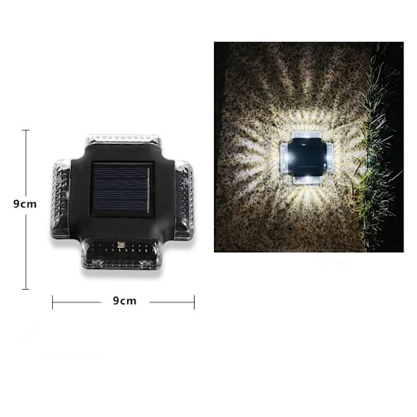 2stk LED Vegglampe Gjerde Vegglamper HVIT LYS HVIT LYS White Light
