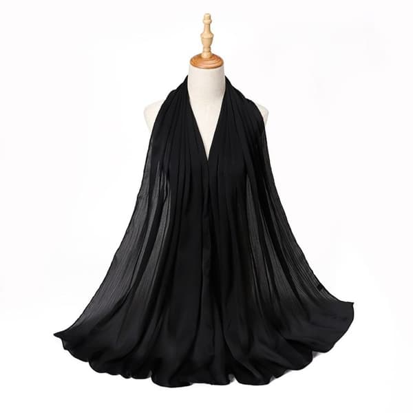 Ensfarget skjerf wrap sjal 9 9 9