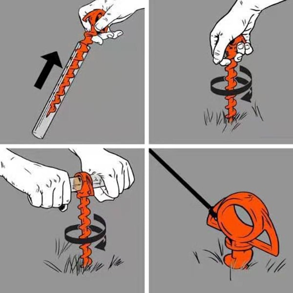 Trip Tent Peg Stakes Screw Stake Nail