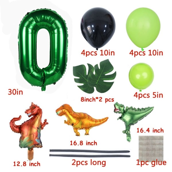 Dinosaurusteema Ilmapallot Sarjakuva Dragon Column 0 0 0