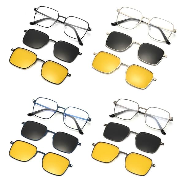 3 I 1 Glas Anti Blue Light Briller MAT BLÅ FRAME MAT Matte blue frame