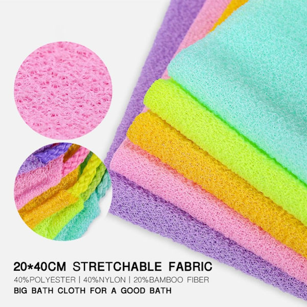 Bath Exfoliation Cloth Badebruseværktøj GUL yellow