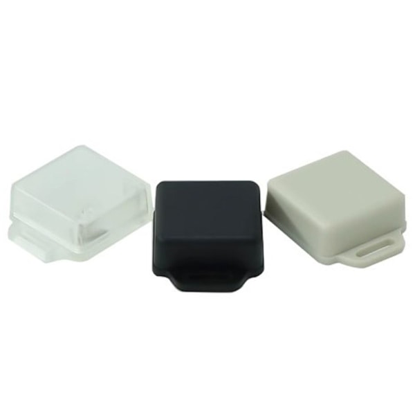 Elektronisk projektboks Vandtæt dæksel Projekt SORT 41X41X15MM Black 41x41x15mm