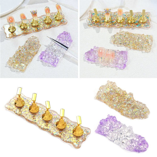 Nail Art Display Stand Artificial Fake Nails 3 3 3