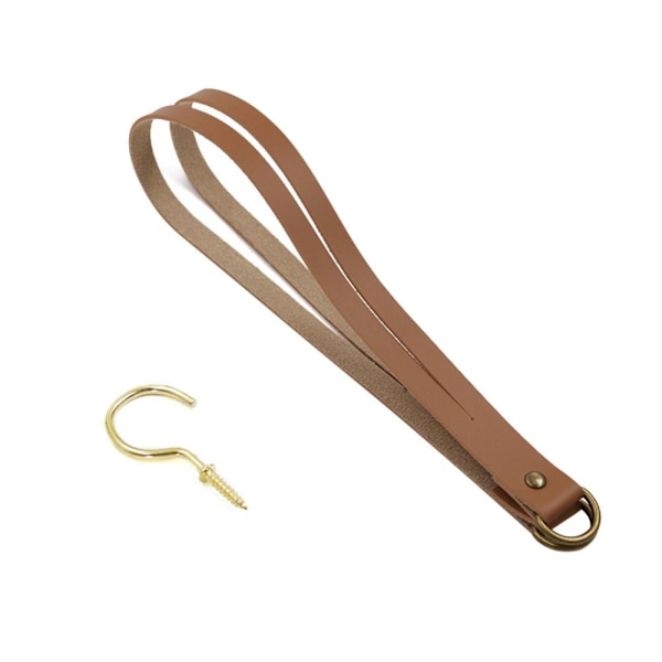 Gardinhållare Rep Läder Tiebacks BRUN brown