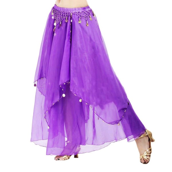 Dansende nederdel Spansk nederdel LILLA Purple