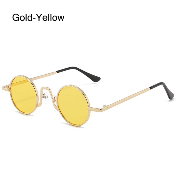 Små runde solbriller Circle Shades GULL-GUL GULL-GUL Gold-Yellow