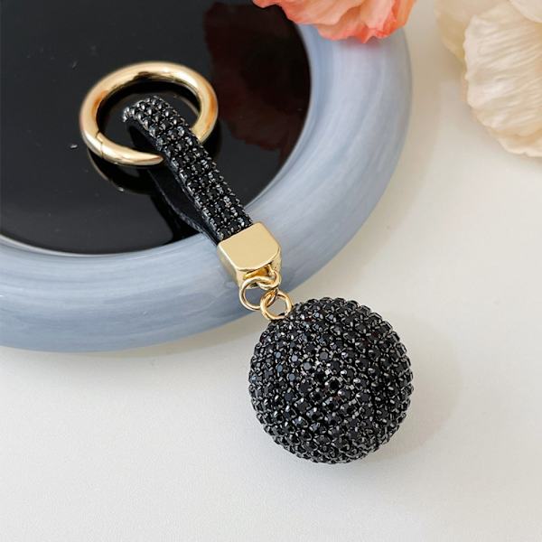 Krystal Nøglering Nøglering SORT black
