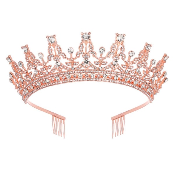 Full Diamond Crown Crown Tiara ROSE GULD Rose gold