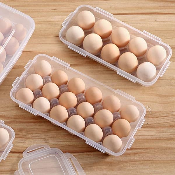 Eggholderesker Egg Kjøleskapsbeholder 18GRIDS 18GRIDS 18Grids