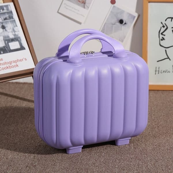 Mini Resväska Sminkväskor LILA Purple