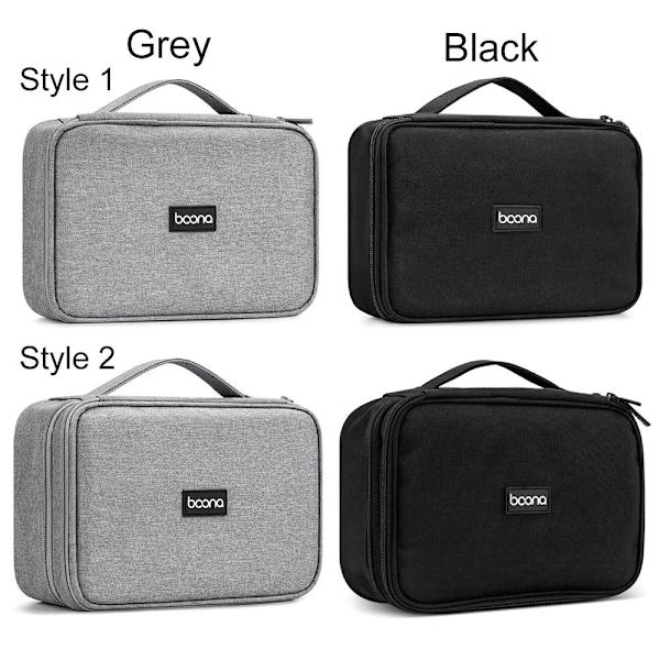 Digital oppbevaringsveske USB-kabelposer grey Style 2-Style 2