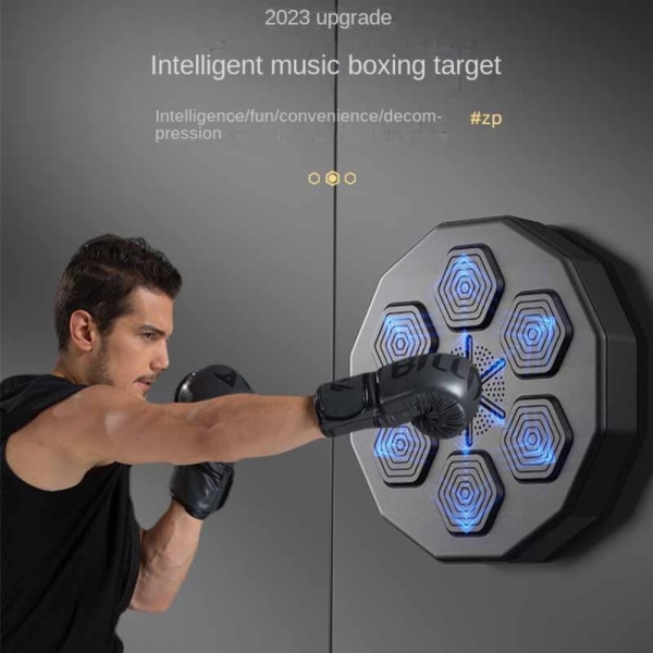 Smart musikboxningsmaskin Boxningsvägg Target LED upplyst