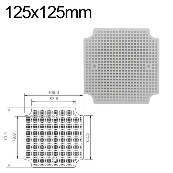 Pohjalevy hunajakennoruudukkolevy 125X125MM 125x125mm