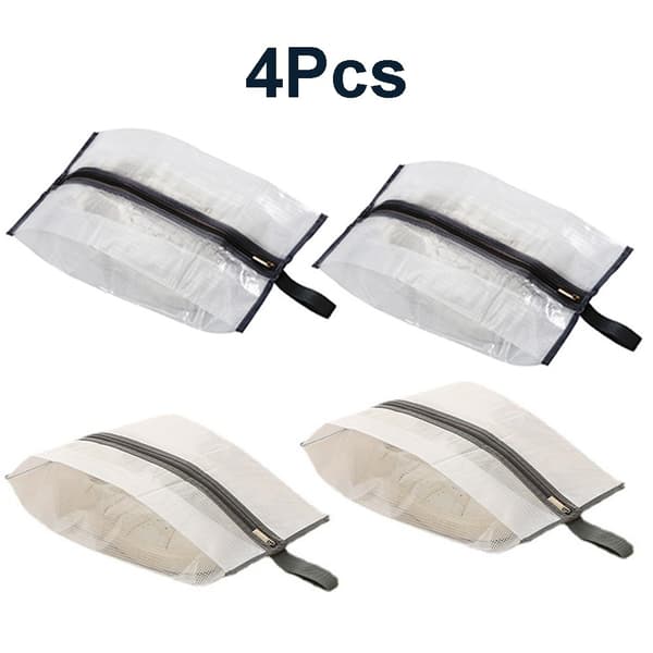 4 Stk Rejse Sko Tasker Sko Organizer Tasker Sko Pouch 4Pcs