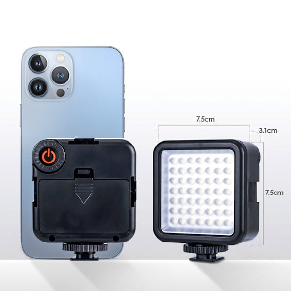 LED-videoljus Kameraljus BATTERIVERSION BATTERIVERSION Battery Version