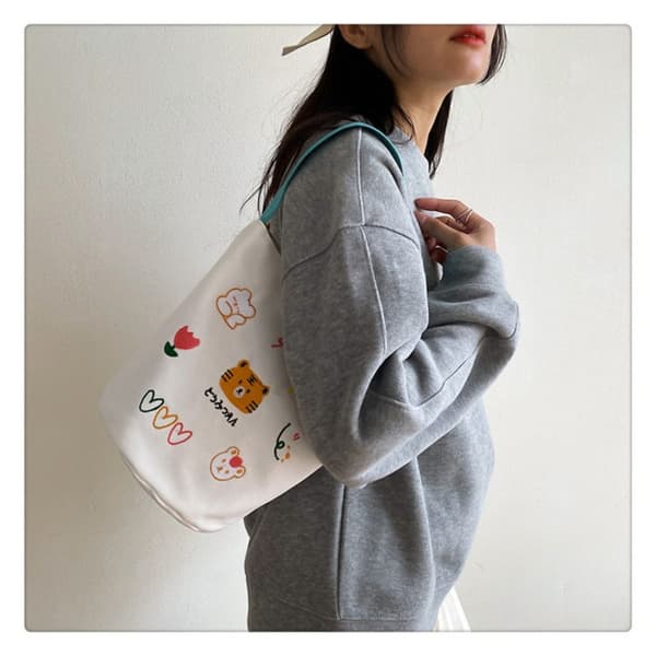 Bucket Bag Cylinder Tasker BLÅ blue